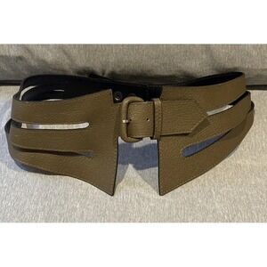 Vintage Ted Lapidus Leather belt - 33 inches